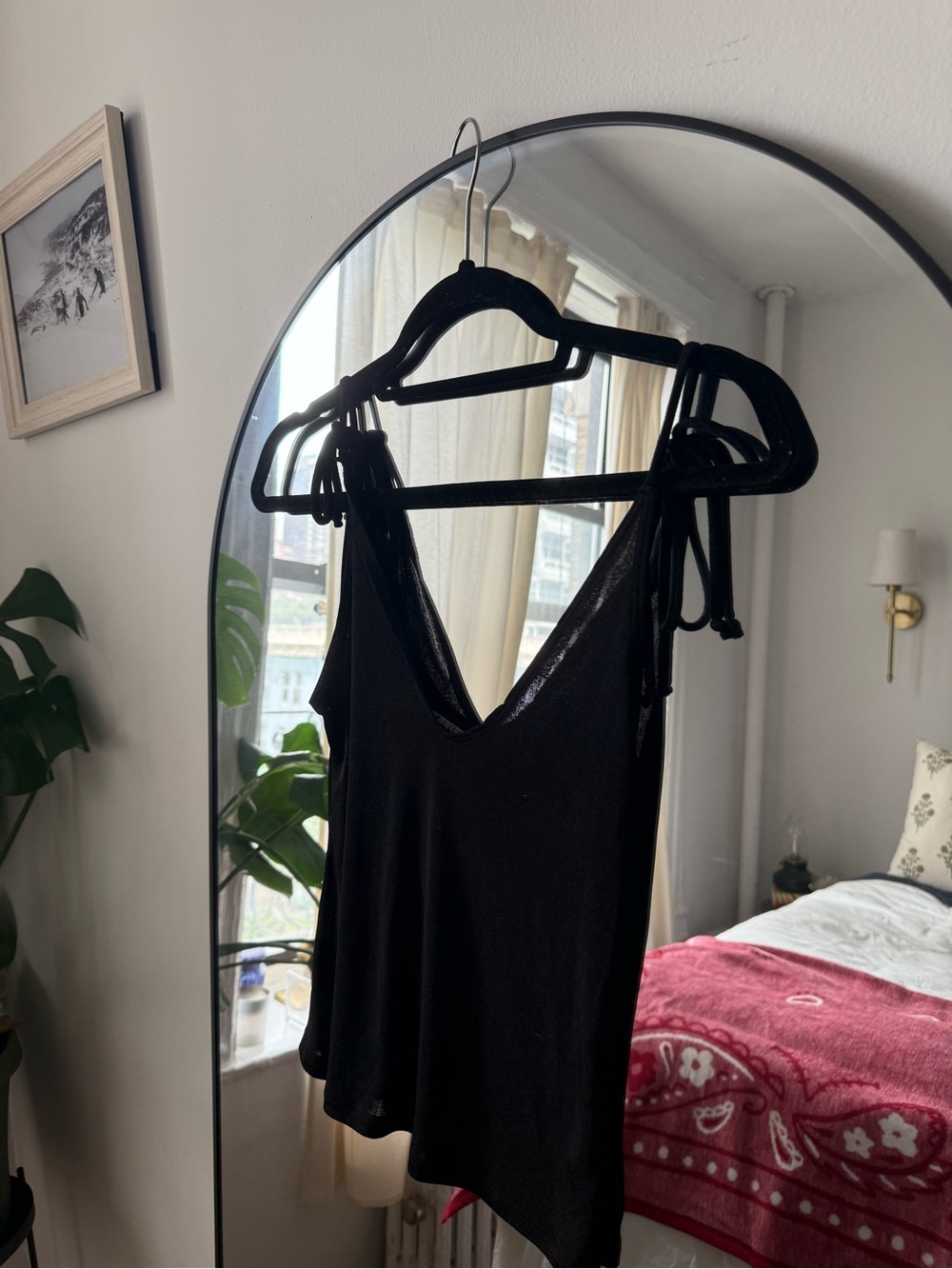 Free People Tie strap tank top